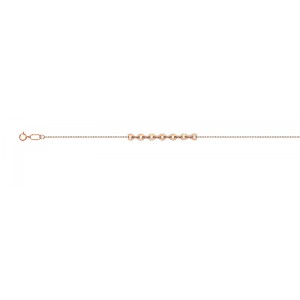 Цепочка, плетение "Якорное" из красного золота 585 пробы