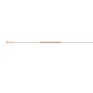 Цепочка, плетение "Панцирь одинарный" из красного золота 585 пробы