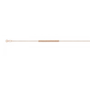 Цепочка, плетение "Панцирь одинарный" из красного золота 585 пробы