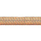 Браслет, плетение "Панцирное ленточное" из красного золота 585 пробы