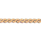 Цепочка, плетение "Серпантин" из красного золота 585 пробы