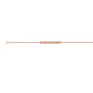 Цепочка, плетение "Панцирь двойной" из красного золота 585 пробы